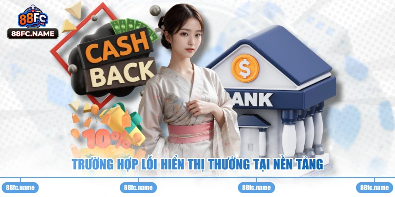 Trường hợp lỗi hiển thị thưởng tại nền tảng 